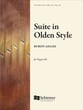 Suite in Olden Style Organ sheet music cover